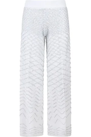 CIRCUS HOTEL Sequinned wide-leg trousers