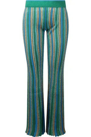 CIRCUS HOTEL Striped flared trousers
