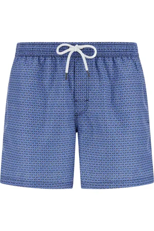 Boggi Milano Geometric-print swim shorts