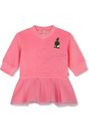 Billieblush Unicorn-embroidered mini dress