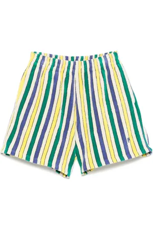 Bobo Choses Striped terry-cloth shorts