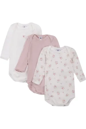 Petit Bateau Organic cotton bodysuit (pack of three)