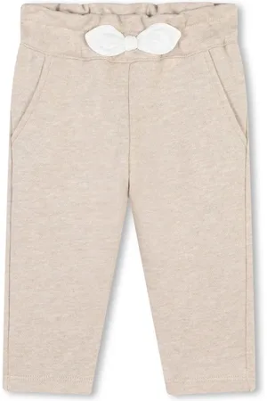 Chloé Bow-detail cotton trousers