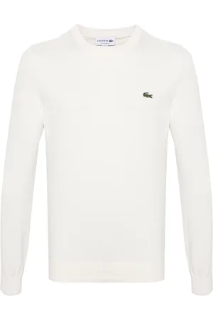 Lacoste Logo-patch ribbed-knit jumper