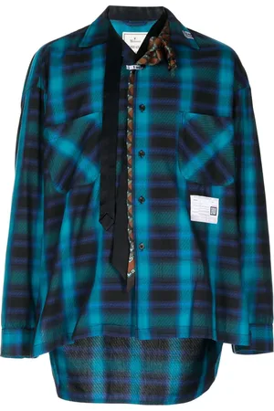 Maison Mihara Yasuhiro Plaid-check print cotton shirt