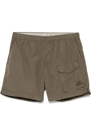 C.P. Company Logo-embroidered swim shorts