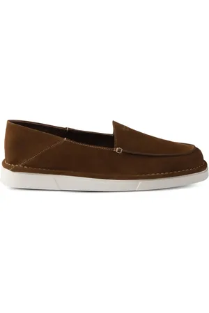 Prada Slip-on leather loafers