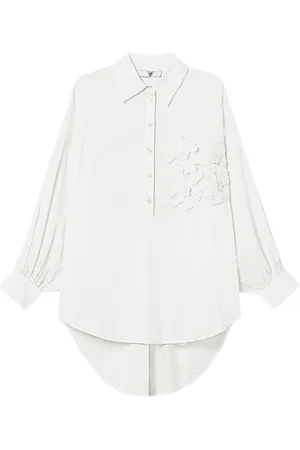 Twin-Set Floral-appliqu?? shirt