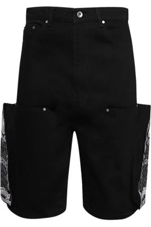 Who Decides War Embroidered cargo shorts