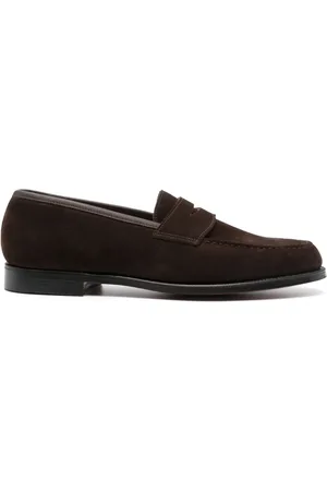 Crockett & Jones Boston 30mm suede loafers