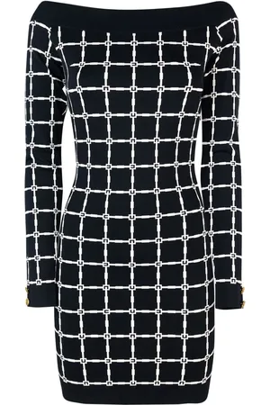 Elisabetta Franchi Logo-jacquard dress