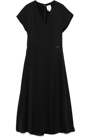Calvin Klein Satin seersucker midi dress