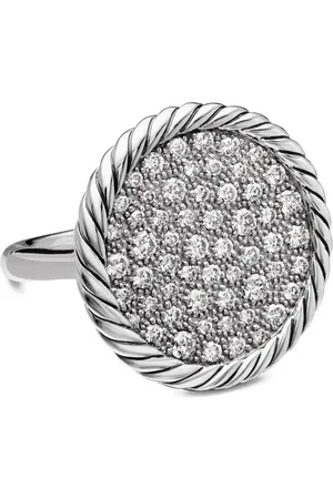 David Yurman Sterling DY Elements pav?? diamond ring