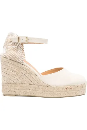 CASTA Woven wedge-heel espadrilles