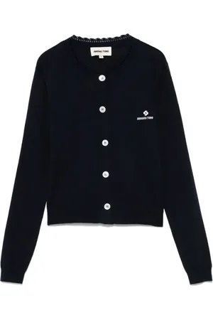 Shushu/Tong Logo-embroidered cardigan