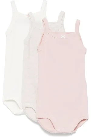 Petit Bateau Cotton bodysuits (set of three)
