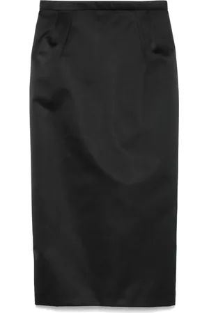 Nº21 Satin midi skirt