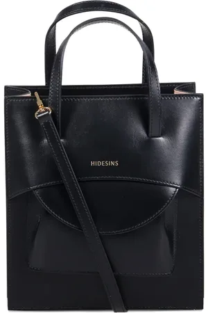 Hidesins Logo-stamp leather tote bag