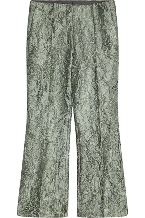 DRIES VAN NOTEN Crease-effect trousers