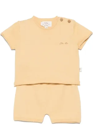 TEDDY & MINOU Logo-embroidered shorts set