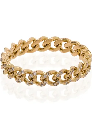 Shay 18kt yellow chain-link diamond ring