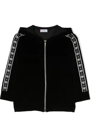Chiara Ferragni Logo-trim zipped hoodie
