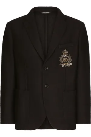 Dolce & Gabbana Heraldic-patch single-breasted blazer
