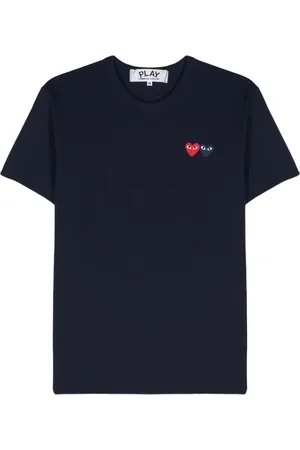 Comme des Garçons Heart-patch cotton T-shirt