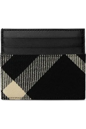 Burberry Tall check card case