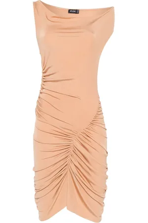 Atlein Ruched midi dress