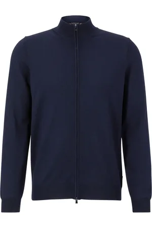 HUGO BOSS Zipped knit cardigan