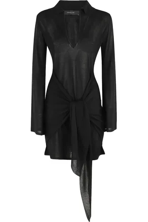 FEDERICA TOSI Knotted long-sleeve dress