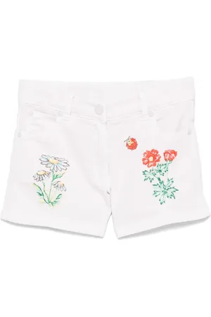Stella McCartney Floral-embroidered shorts