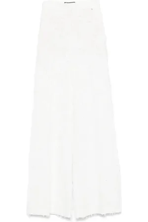 NISSA Patterned-jacquard trousers