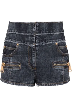 Balmain Multi-pocket denim shorts