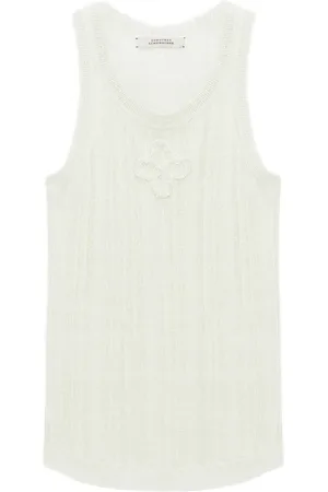 Dorothee Schumacher Floral-embroidered tank top