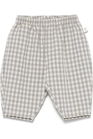 TEDDY & MINOU Gingham-check trousers