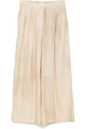 COLOUR 5 POWER Pleat-detailing trousers