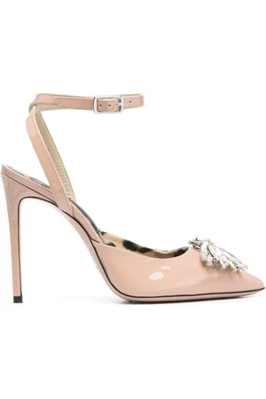 Philipp Plein Crystal-embellished patent leather pumps
