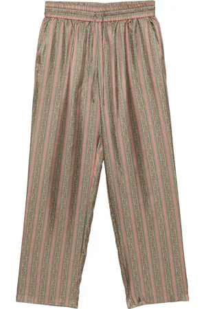 Drôle de Monsieur Le Pantalon Rayure Fleuries trosuers