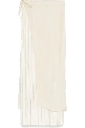 ALYSI Layered-design midi skirt
