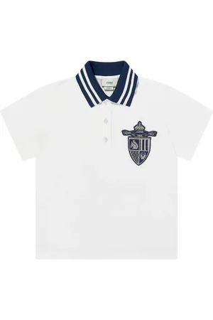 Fendi Crest-appliqu?? polo shirt