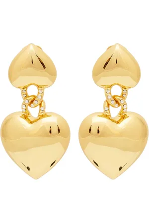Kenneth Jay Lane Heart-motif earrings