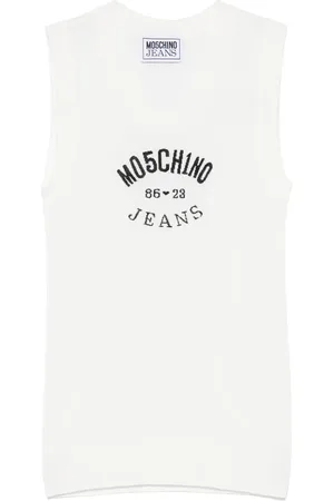 Moschino Intarsia-logo tank top