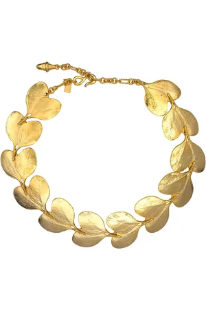 Kenneth Jay Lane Leaves-charm necklace