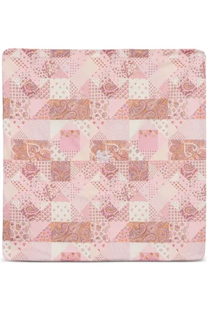 Etro Patchwork cotton blanket