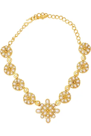Kenneth Jay Lane Pearl Cabochon necklace