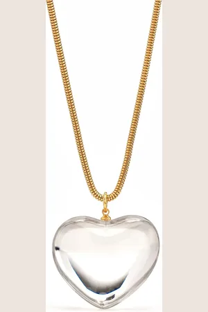 Kenneth Jay Lane Puff heart-charm necklace