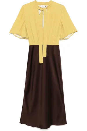 Elisabetta Franchi Polka-dot georgette midi dress
