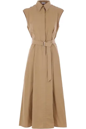 Brunello Cucinelli Cotton-blend shirt dress